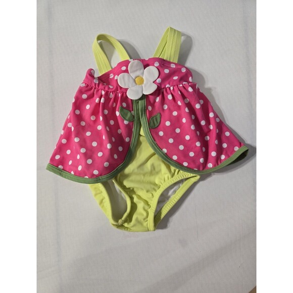 Gymboree One Piece Baby Girl Flower Swimsuit. Size 6-12 months. - Picture 4 of 4